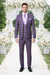Rossi Man MAX RM1834 Slim Fit 3-Piece Suit – Elegant Purple Formalwear for Men