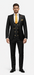 Rossi Man Men’s Black Slim Fit Suit – Double-Breasted Modern Classic
