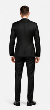 Rossi Man Men’s Black Slim Fit Suit – Double-Breasted Modern Classic