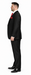 Rossi Man Men's Slim Fit Black Suit – Double-Breasted Vest, Elegant Formalwear