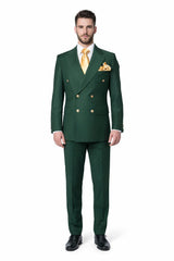 Double Breasted Slim Fit Suit 2 on 6 Modern Formal Ensemble ROSSI MAN Milano RM1190