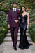 Slim Fit Double Breasted Raspberry Windowpane Formal Suit Rossi Man Milano RM1799