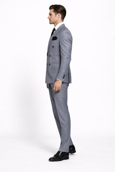 Rossi Man Milano RM1726 – Men's Double-Breasted 2-Piece Suit | Stylish Formal