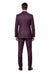 Slim Fit Double Breasted Raspberry Windowpane Formal Suit Rossi Man Milano RM1799