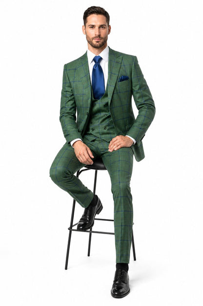 Rossi Man Max RM1841 – Men's Slim Fit 3-Piece Suit for Men