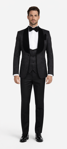 Rossi Man RM1446 – Classic 3-Piece Smoking Style Tuxedo Suit for Men
