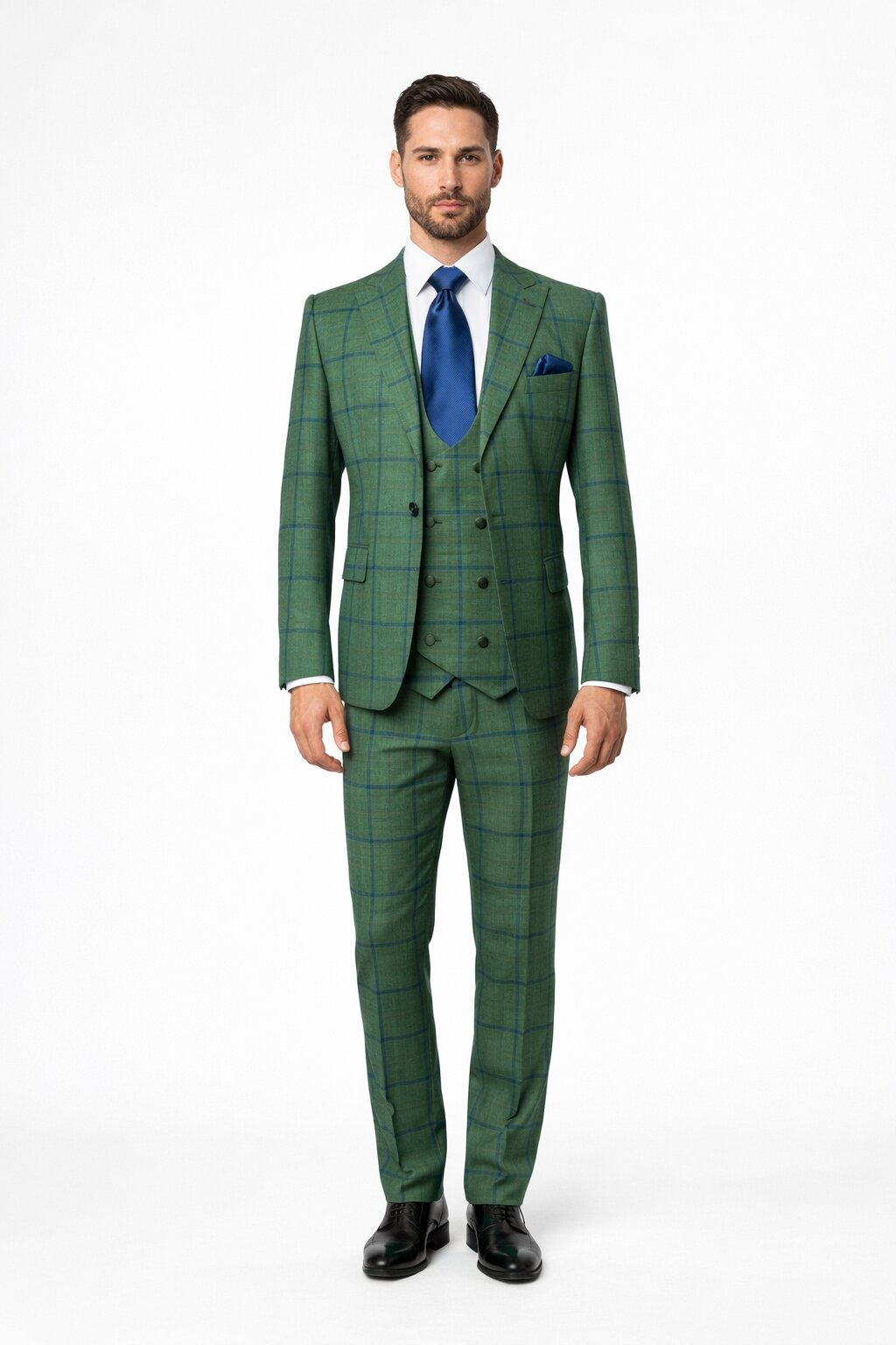 Rossi Man Max RM1841 – Men's Slim Fit 3-Piece Suit for Men