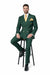 Double Breasted Slim Fit Suit 2 on 6 Modern Formal Ensemble ROSSI MAN Milano RM1190