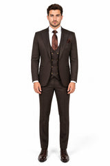ROSSI MAN SLIM FIT 3 PIECE SUIT BOND RM1753