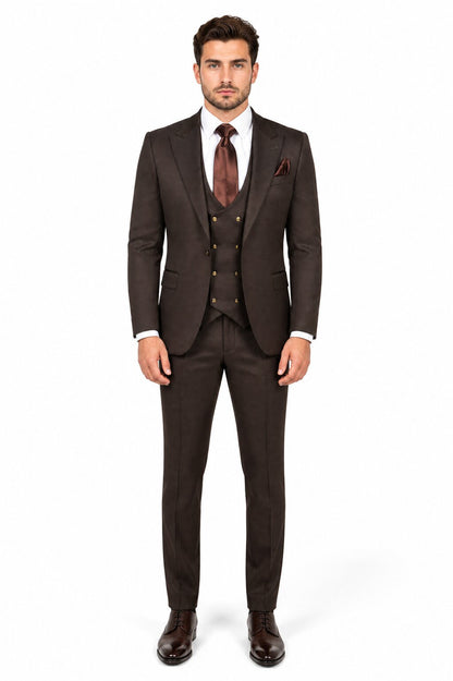ROSSI MAN SLIM FIT 3 PIECE SUIT BOND RM1753
