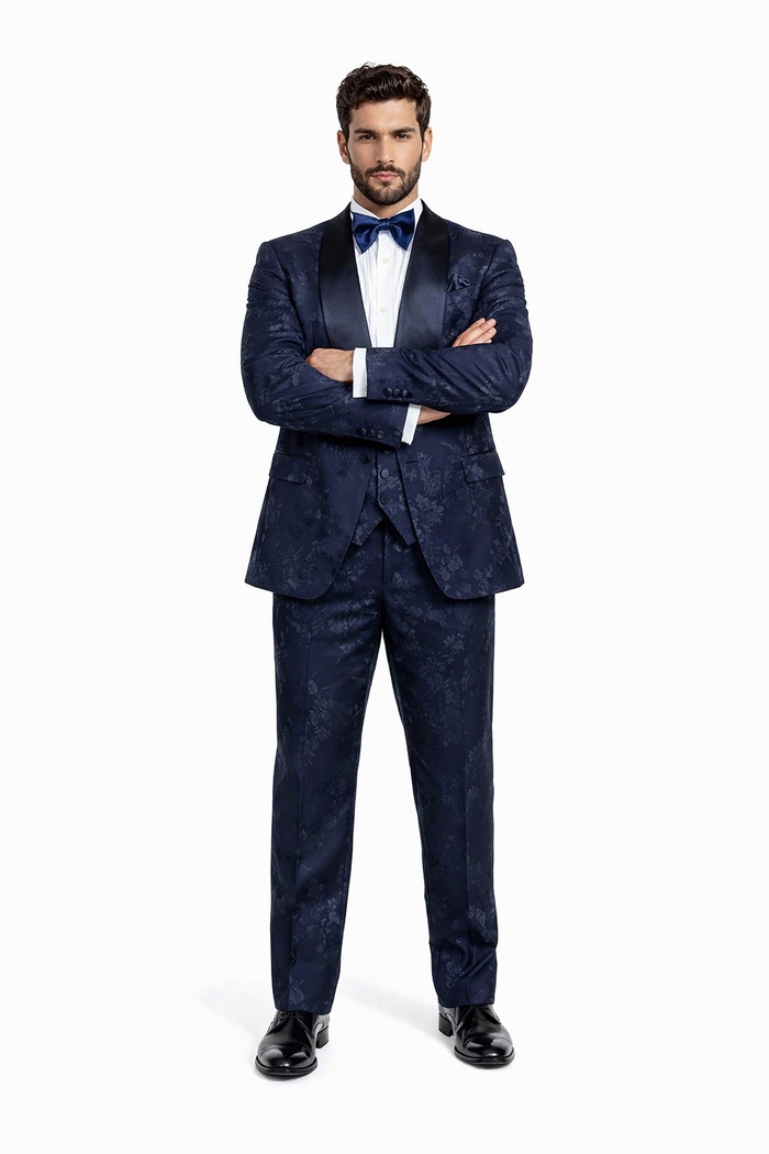 Rossi Man 3 Piece Smoking Tuxedo Suit RM1252 – Elegant Formal Wear