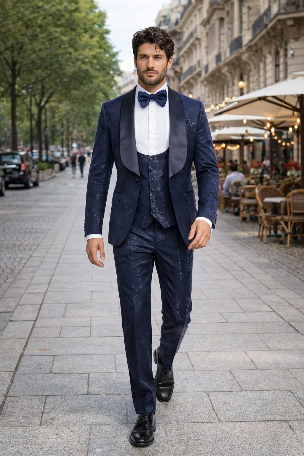 Rossi Man 3 Piece Smoking Tuxedo Suit RM1252 – Elegant Formal Wear