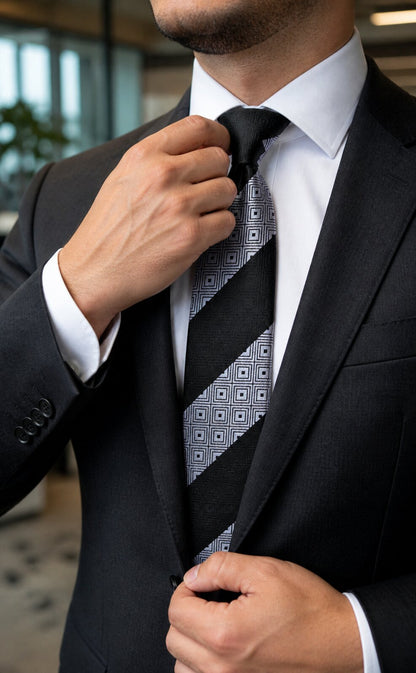 Rossi Man Tie and Pocket Round RMR456-3