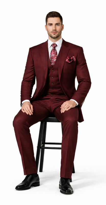 Rossiman Men's Formal Dress Suit – Elegant Tailored Suit Modern Fit