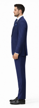 Rossiman Men's Blue Slim Fit Suit – Modern Tailored Formalwear