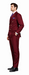 Rossiman Men's Burgundy Slim Fit Formal Suit – Modern Double-Breasted Jacket