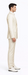 Rossiman Men’s Cream Sateen Suit – Elegant Glossy Formalwear