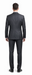 Rossiman Men's Dark Gray Slim Fit Suit – 3-Piece Vested Set with Flat Front Pants