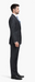 Rossiman Men's Dark Gray Slim Fit Suit – 3-Piece Vested Set with Flat Front Pants