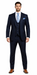 Rossiman Men’s Formal Blue Suit – Slim Fit Design with Vest and Trousers