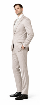 Rossiman Men’s Gray Shiny Sateen Suit – Sleek & Modern Formalwear