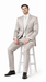 Rossiman Men’s Gray Shiny Sateen Suit – Sleek & Modern Formalwear