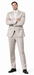 Rossiman Men’s Gray Shiny Sateen Suit – Sleek & Modern Formalwear