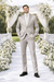 Rossiman Men’s Gray Shiny Sateen Suit – Sleek & Modern Formalwear