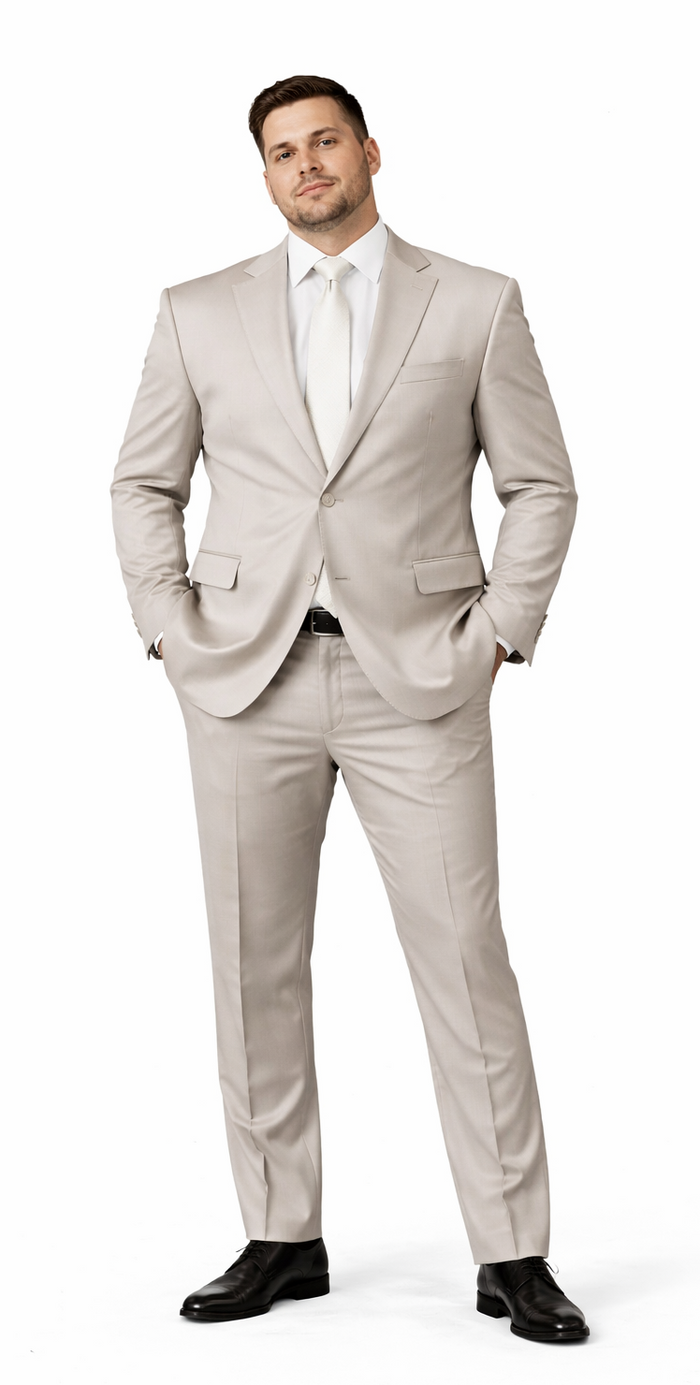 Rossiman Men’s Gray Shiny Sateen Suit – Sleek & Modern Formalwear Modern Fit