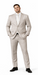 Rossiman Men’s Gray Shiny Sateen Suit – Sleek & Modern Formalwear