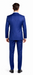 Rossiman Men’s Royal Blue Slim Fit Suit – Sophisticated Double-Breasted Design