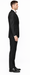 Rossiman Men's Slim Fit Gray Wool Suit – 1-Button Peak Lapel Jacket & Tapered Low-Rise Pants