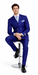 Rossiman Men's Slim Fit Royal Blue Suit – Double-Breasted Elegance