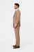 Rossiman Men’s Tan Suit – Gold Buttons & Double-Breasted Vest Elegance