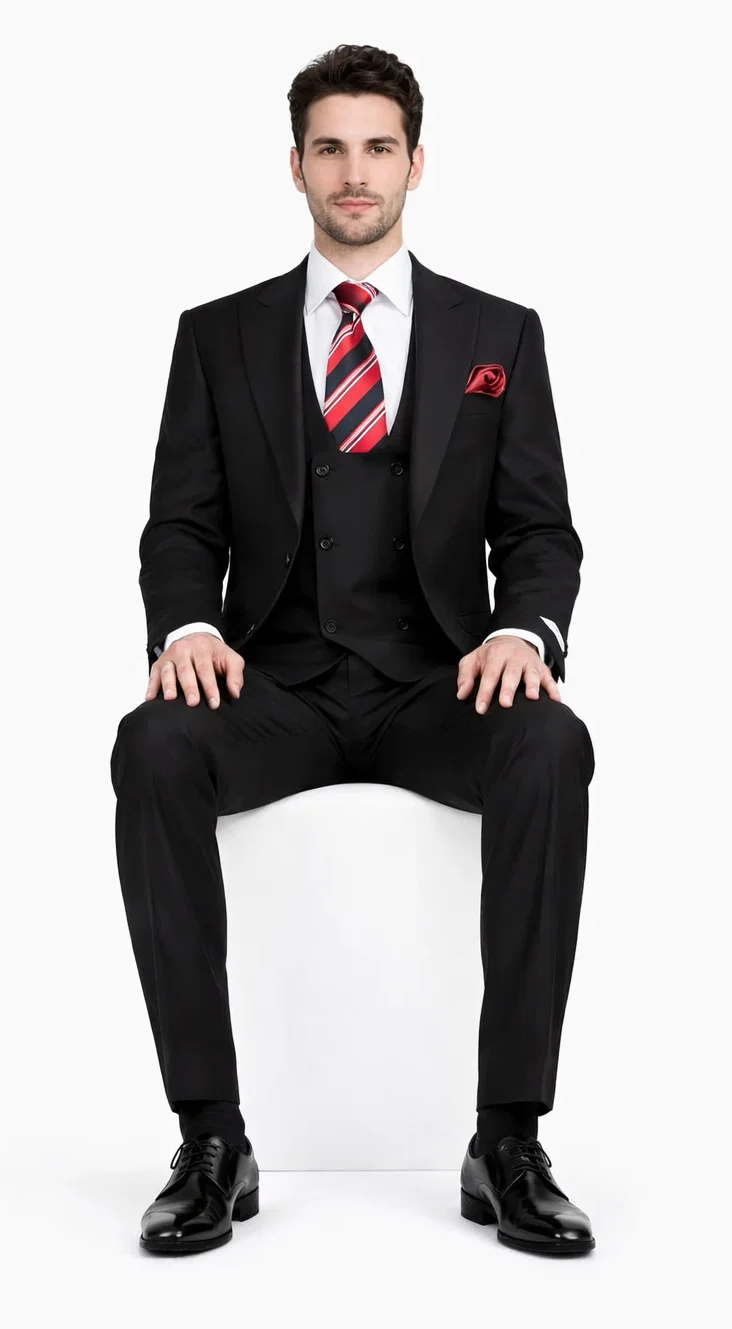 Rossiman Rossi Men's Dress Suit – Premium Tailored Suit for Formal Occasions Modern Fit