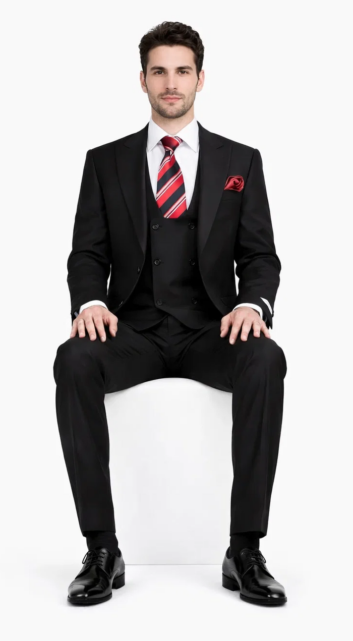 Rossiman Rossi Men's Dress Suit – Premium Tailored Suit for Formal Occasions Modern Fit