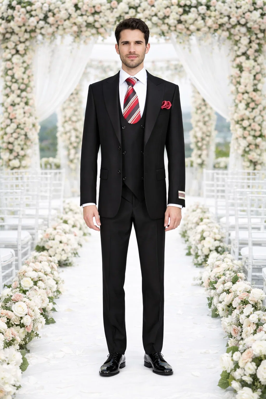 Rossiman Rossi Men's Dress Suit – Premium Tailored Suit for Formal Occasions Modern Fit