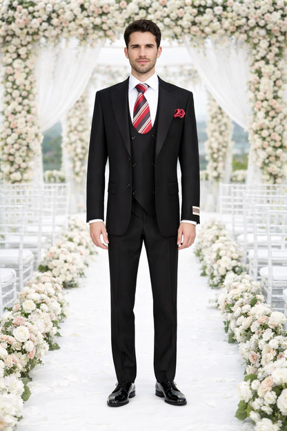 Rossiman Rossi Men's Dress Suit – Premium Tailored Suit for Formal Occasions Modern Fit