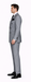 Rossiman Suit  - Classic Fit Athletic Cut 100% Wool Super 150s Italian Fabric Peak Lapel in Color Grey