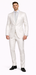 Rossiman Men’s Royal Blue Glossy Sateen Suit – Bold & Refined Look