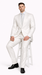 Rossiman Men’s Royal Blue Glossy Sateen Suit – Bold & Refined Look
