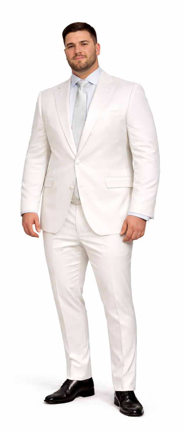 Rossiman Men’s Royal Blue Glossy Sateen Suit – Bold & Refined Look  Modern Fit