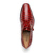 Marco Di Milano Rovigo Rustic Cognac Exotic Crocodile Skin Single Monk-strap Loafers