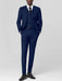 Mens 3 Piece Royal Blue Birdseye Formal Suit (Open Box) – Premium Modern Fit