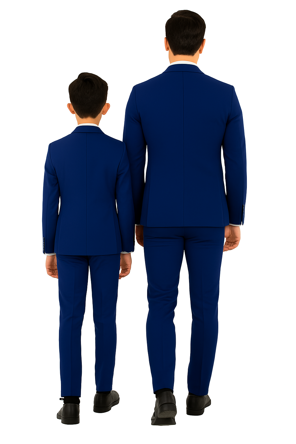 Father and Son Suits -  Royal Blue Boys Suit Perry Ellis Vested Boy's Wedding Suit in Royal Blue - Image 4
