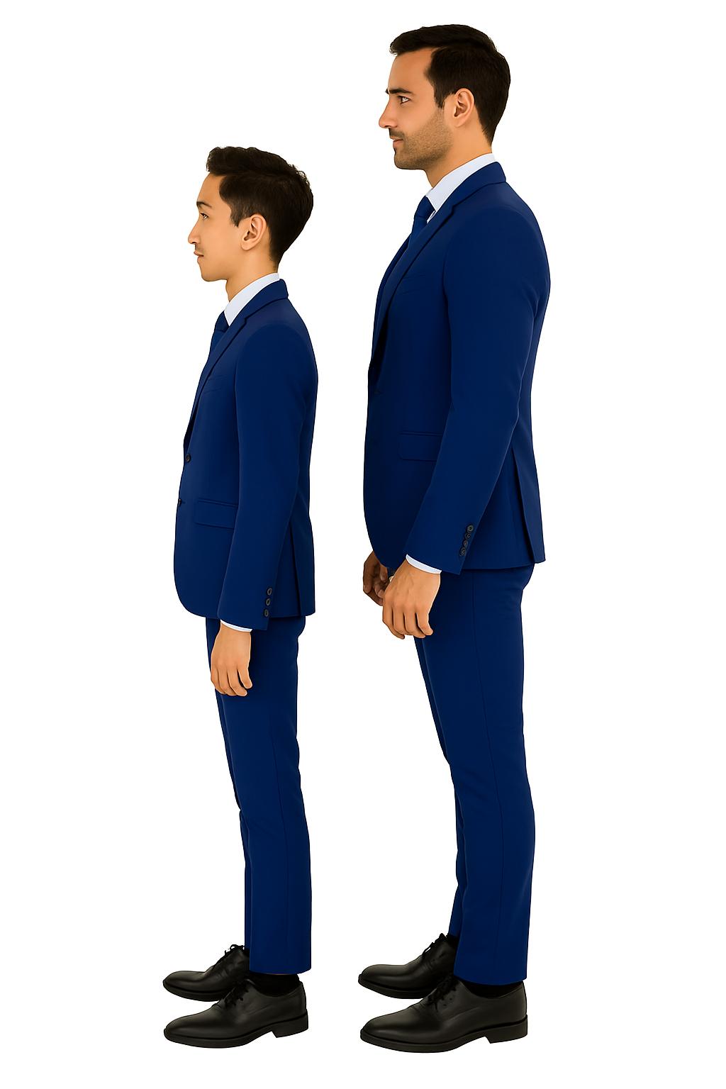 Father and Son Suits -  Royal Blue Boys Suit Perry Ellis Vested Boy's Wedding Suit in Royal Blue - Image 5