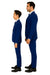 Father and Son Suits -  Royal Blue Boys Suit Perry Ellis Vested Boy's Wedding Suit in Royal Blue