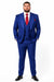 Big Lapel - Wide Lapel - Tom Ford Style Suit - Ticket Pocket - Royal Blue