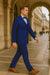Royal Blue Italian Wool 3-Piece Modern Fit Tuxedo