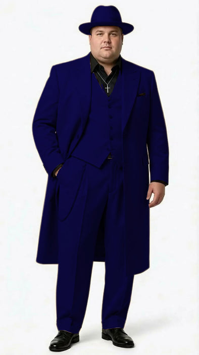 Men’s 1920s Beige Zoot Suit – Long Mafia Gangster Three-Piece Suit in Tan Khaki Color 40 inch Zuit Pachuco Suit